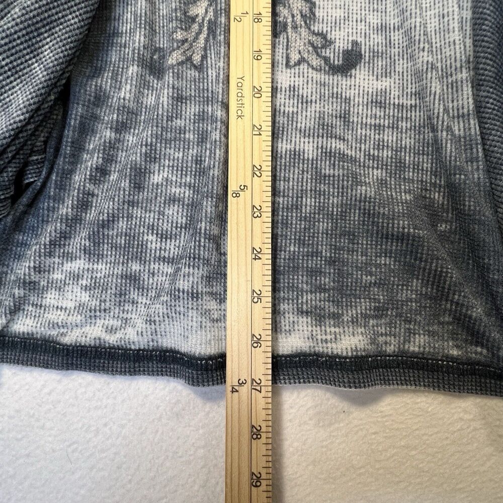 Back In The Saddle Cardigan Rhinestone Wings Hooded Sleeveless Gray Pockets L - Picture 11 of 16